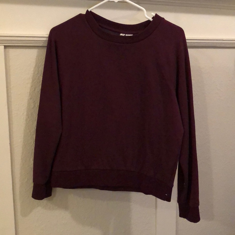 Plum colored pullover sweater